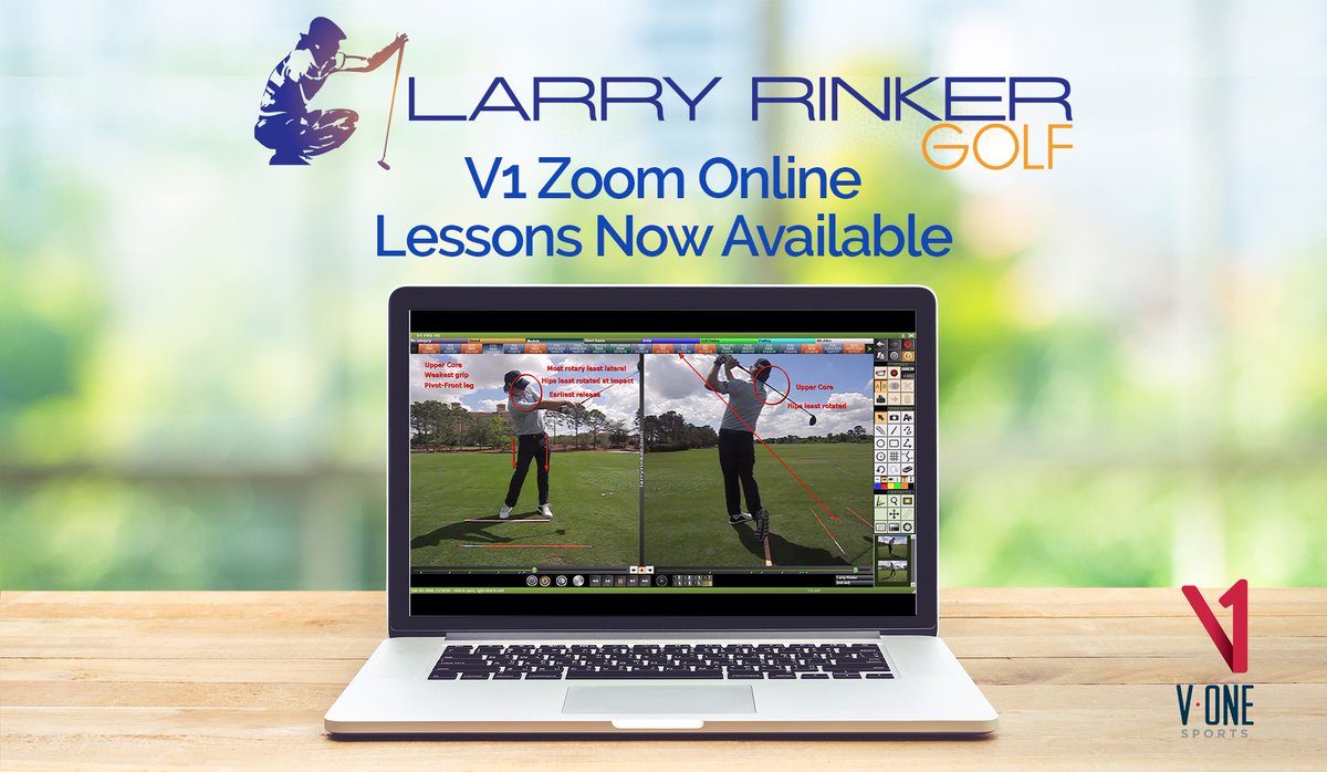 Larry Rinker (@larryrinker) on Twitter photo Zoom Online V1 Golf Lessons. Get personalized golf instruction from home! Email Larry at LarryRinkerGolf@gmail.com to receive instructions and your V1 Golf Academy invitation. Join Larry for a Live Zoom analysis. Your lesson is recorded in V1 for future review. Zoom Online V1 Golf Lessons. Get personalized golf instruction from home! Email Larry at LarryRinkerGolf@gmail.com to receive instructions and your V1 Golf Academy invitation. Join Larry for a Live Zoom analysis. Your lesson is recorded in V1 for future review.