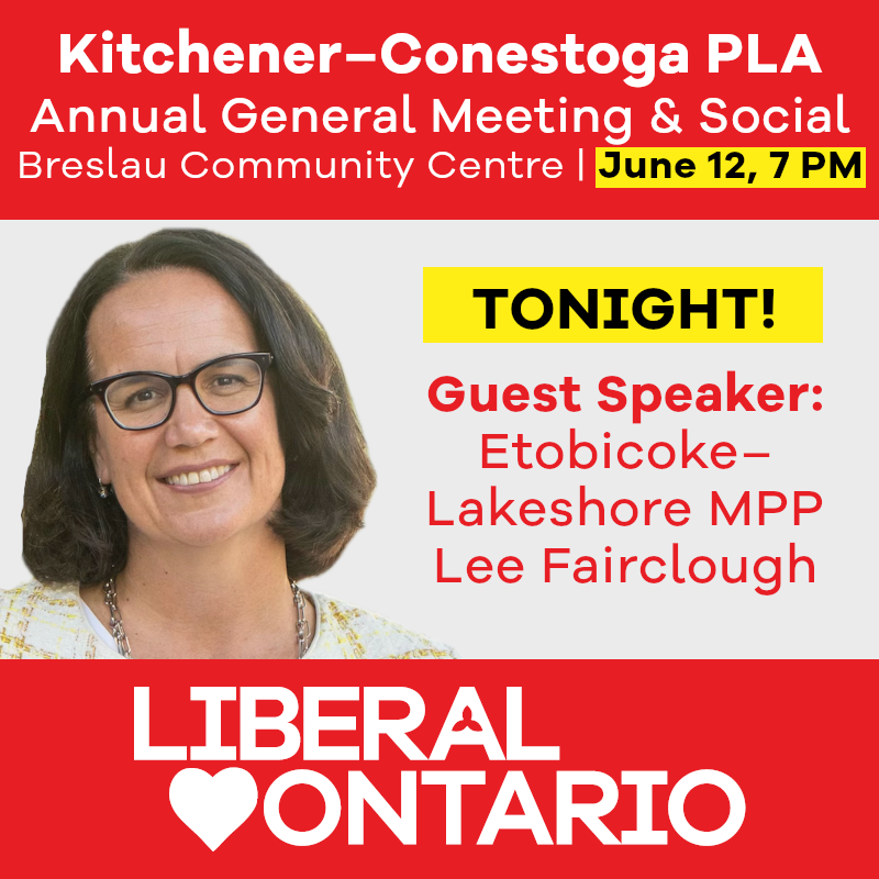 Kitchener-Conestoga Provincial Liberal Association tweet media