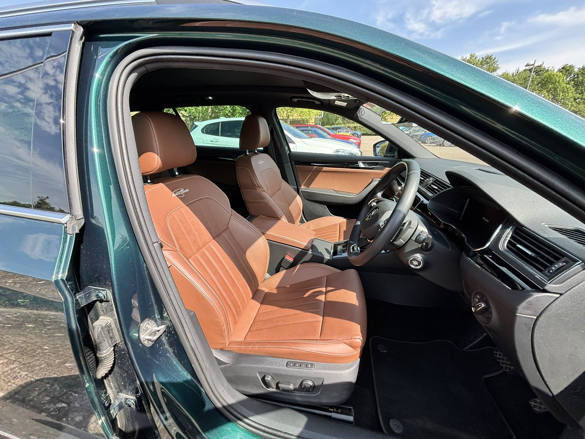 First time driving a Roller today somewhat overshadowed somehow by Skoda’s incredible 470bhp Superb Sleeper.  I’ve never wanted a green estate car so much