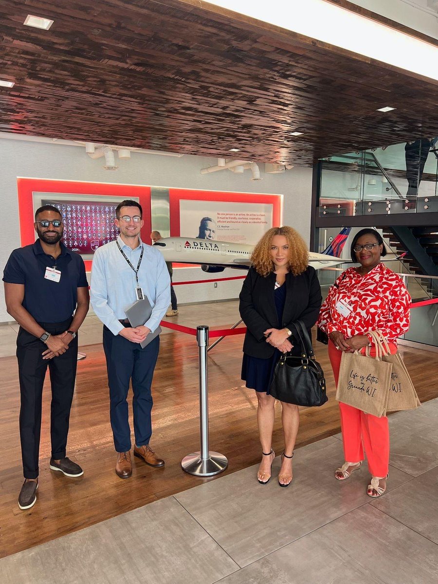 Pure Grenada visits Delta HQ in Atlanta ahead of new nonstop flights to Grenada launching Dec 20, 2025! 🇬🇩
Stronger airlift = stronger tourism, trade &amp; investment.
Book now at delta.com ✈️

#PureGrenada #Delta #TourismGrowth #ATLtoGND