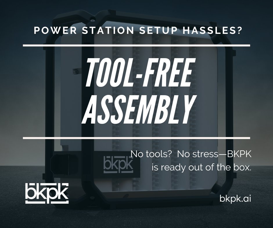 BKPK_Power's tweet image. Tool-Free Assembly
No tools, no stress—BKPK is ready out of the box.

Pre-order now for 30% off! bit.ly/43jOI13 

#BKPK #ToolFree #EasySetup #AdventureReady