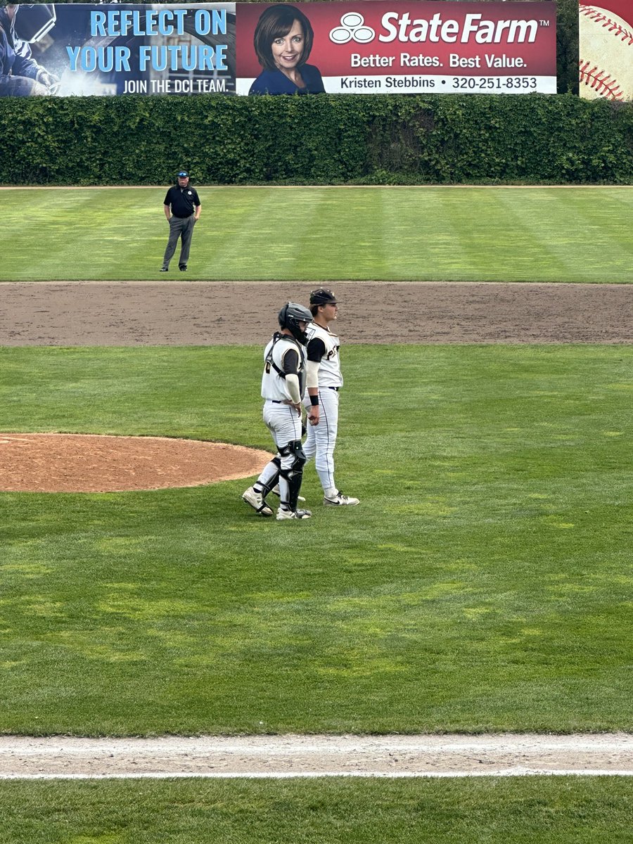 Perham scores the tying run in the bottom of the seventh. Pine Island will play its second consecutive game in extras