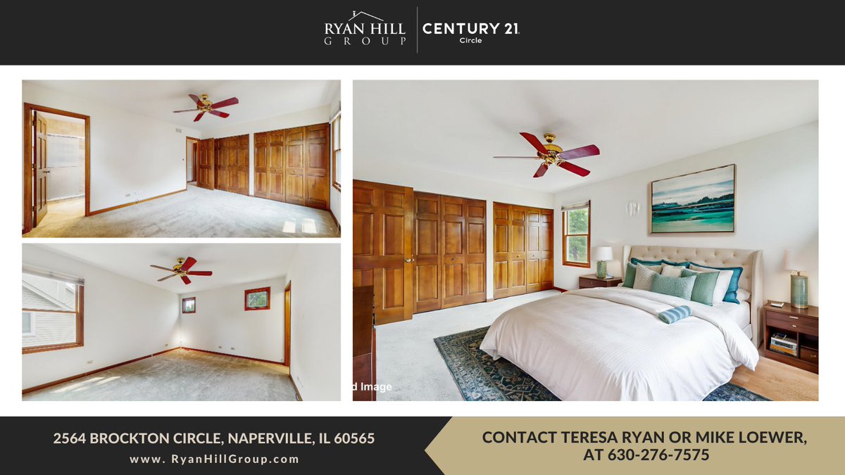 🛏️ "Retreat to the primary suite, a sanctuary of comfort, storage, and refined relaxation. Welcome home." #PrimarySuite #NapervilleHomes