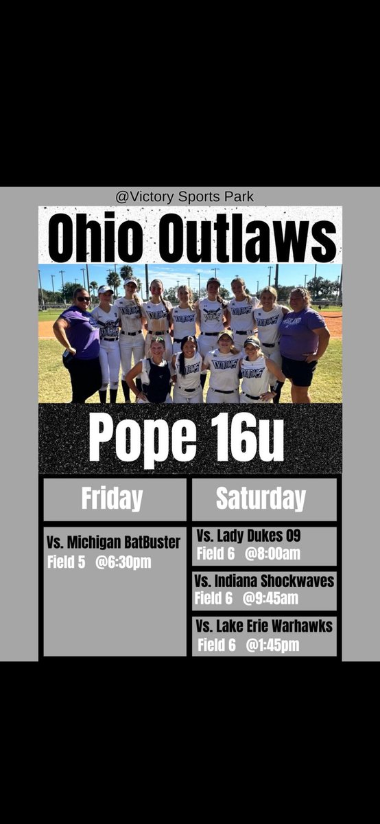 Makenna Hartley (@makennahartley1) on Twitter photo Come check us out this weekend at D1 Super Select in North Ridgeville, OH. Can’t wait! 🤍🖤 <a href="/outlawspope16U/">Ohio Outlaws Premier 16U Pope</a> <a href="/Coach2K_OSU/">Kirin Kumar</a> <a href="/ZipsSB/">Akron Zips Softball</a> <a href="/Hall_J_4/">Jenna Hall</a> <a href="/UKCoachLawson/">Rachel Lawson</a> <a href="/FlyerSoftball/">Dayton Softball</a> <a href="/mandygardner24/">Mandy Gardner-Colegate</a> <a href="/BallStateSB/">Ball State Softball</a> Come check us out this weekend at D1 Super Select in North Ridgeville, OH. Can’t wait! 🤍🖤 <a href="/outlawspope16U/">Ohio Outlaws Premier 16U Pope</a> <a href="/Coach2K_OSU/">Kirin Kumar</a> <a href="/ZipsSB/">Akron Zips Softball</a> <a href="/Hall_J_4/">Jenna Hall</a> <a href="/UKCoachLawson/">Rachel Lawson</a> <a href="/FlyerSoftball/">Dayton Softball</a> <a href="/mandygardner24/">Mandy Gardner-Colegate</a> <a href="/BallStateSB/">Ball State Softball</a>