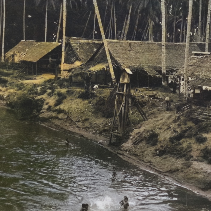 Deli rivier in Helvetia op Sumatra.