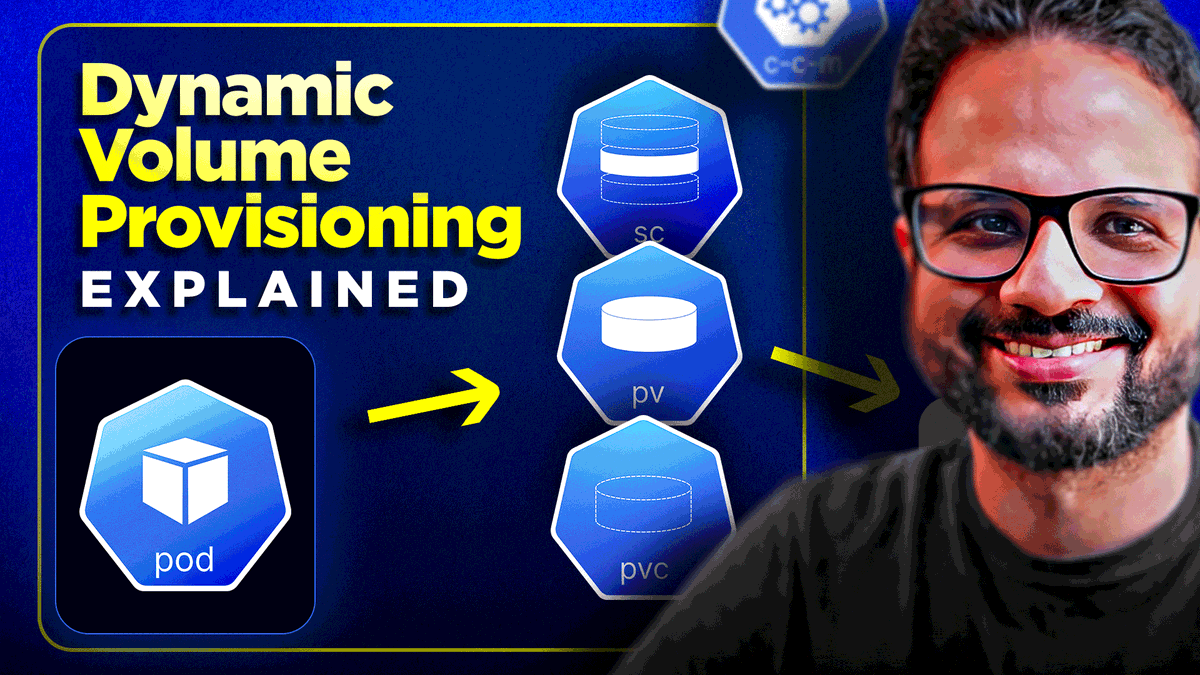 techie_piyush's tweet image. Day 52: Deep dive into Kubernetes Storage Classes! 💾✨

Learn how to handle persistent storage like a pro:
• Understand PVs, PVCs &amp;amp; Storage Classes
• Static Provisioning: The old way
• Dynamic Provisioning: The automated way!
• Static vs. Dynamic Comparison

#Kubernetes #K8s
