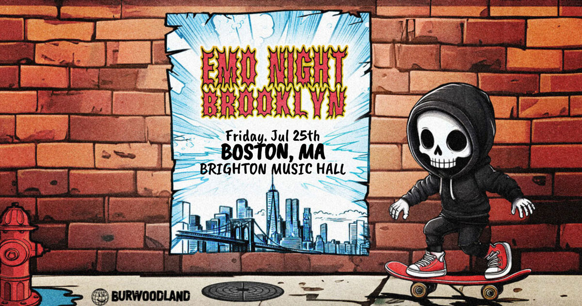 Brighton Music Hall presented by Citizens (@brighton_music) on Twitter photo JUST ANNOUNCED! <a href="/EmoNight_BK/">Emo Night Brooklyn</a> hits Boston on Friday, July 25th! πΉ
π On Sale | June 17 | 12pm
More info here: bit.ly/3Hy7oRM JUST ANNOUNCED! <a href="/EmoNight_BK/">Emo Night Brooklyn</a> hits Boston on Friday, July 25th! πΉ
π On Sale | June 17 | 12pm
More info here: bit.ly/3Hy7oRM