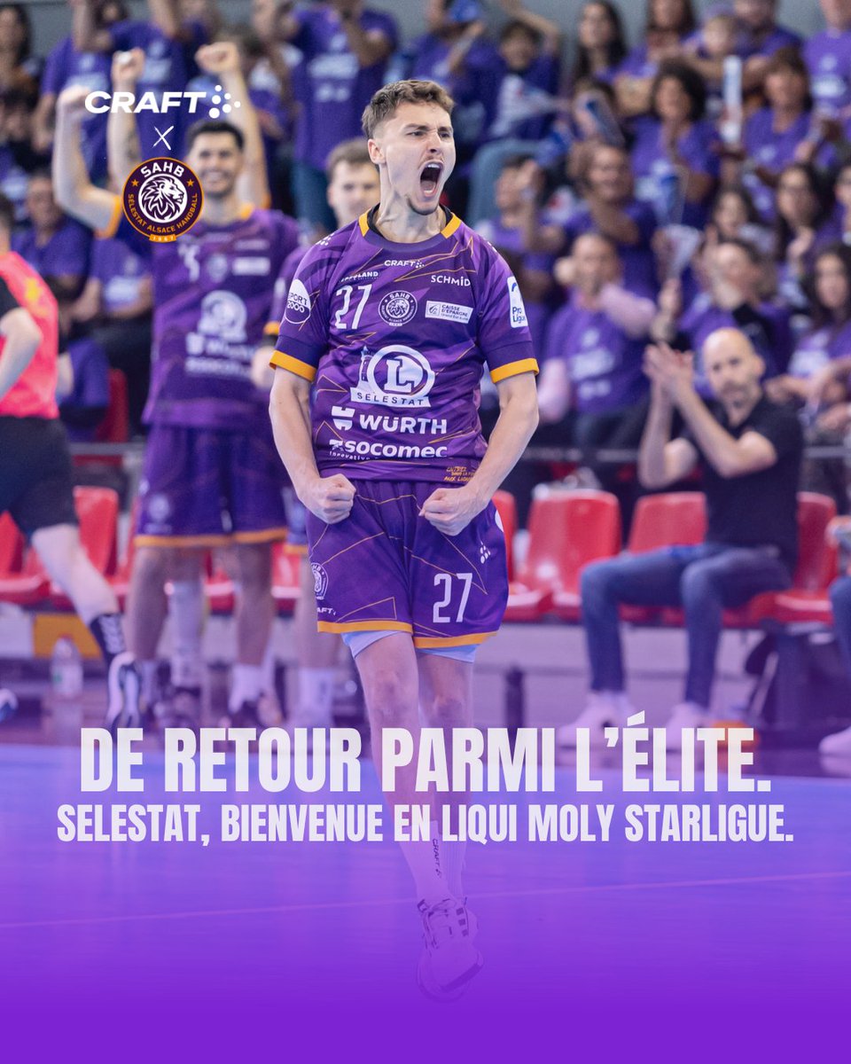 🏆 De retour parmi l’élite !
Le <a href="/SAHB_67/">Sélestat Alsace Handball 🤾</a> signe une saison exceptionnelle et décroche sa montée en Liqui Moly Starligue !
🎉 Cap sur la D1 ! On se retrouve au plus haut niveau l’an prochain !

#CraftSportswear #SelestatHandball #LiquiMolyStarligue #Handball