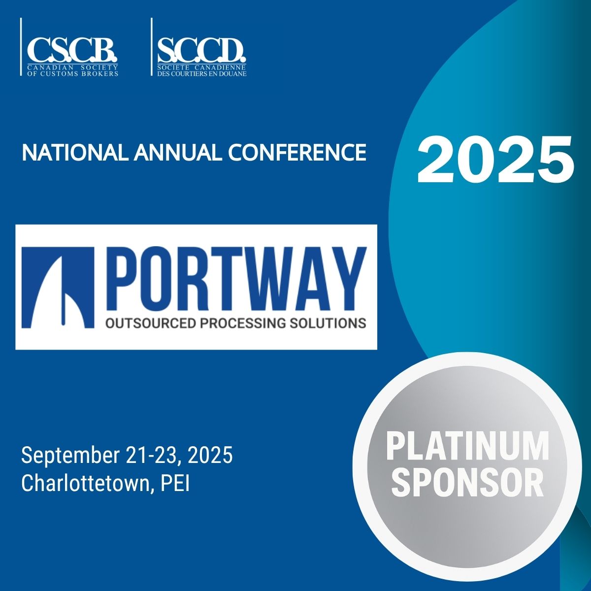 CSCB_CA's tweet image. Pleased to have Portway International on board as Platinum Sponsor for #CSCB2025. A key player in customs and logistics, driving smarter trade every day.  Learn more about the company: bit.ly/4jJKQKY