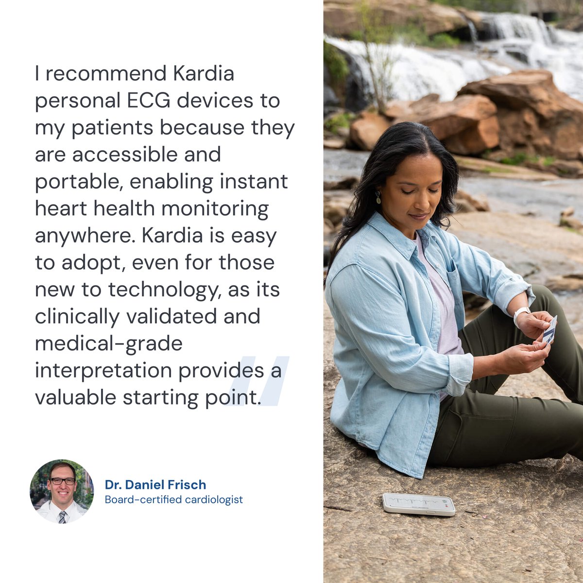 AliveCor (@alivecor) on Twitter photo Since its inception, AliveCor has focused on transforming portable cardiac care diagnostics by developing innovative solutions that are user-friendly, affordable, accessible, and accurate. <a href="/FrischMd/">Daniel Frisch, MD</a>, a board-certified cardiologist, shares how our Kardia 12L and Kardia personal Since its inception, AliveCor has focused on transforming portable cardiac care diagnostics by developing innovative solutions that are user-friendly, affordable, accessible, and accurate. <a href="/FrischMd/">Daniel Frisch, MD</a>, a board-certified cardiologist, shares how our Kardia 12L and Kardia personal