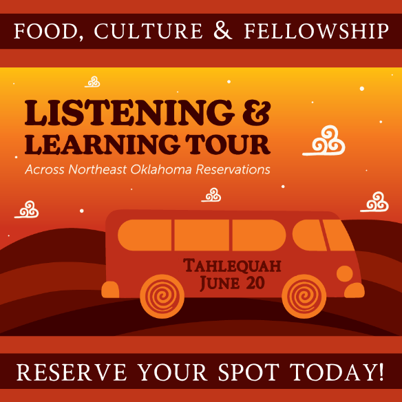 🎤 Listening &amp; Learning Tour: Tahlequah Stop! 🪶

Join AICCO Native Business VNN Oklahoma for the third stop of their Indigenous Listening &amp; Learning Tour!

RSVP for this FREE EVENT here: eventbrite.com/e/listening-an… 

💬 Food, fellowship, and meaningful discussion await!