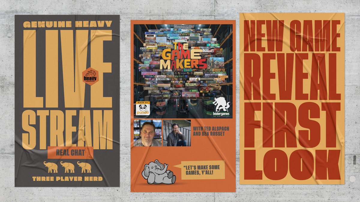 HeavyCardboard's tweet image. Come join us live for a big reveal of @beziergames big summer blockbuster!
LIVE NOW!
youtube.com/watch?v=RDl57b…