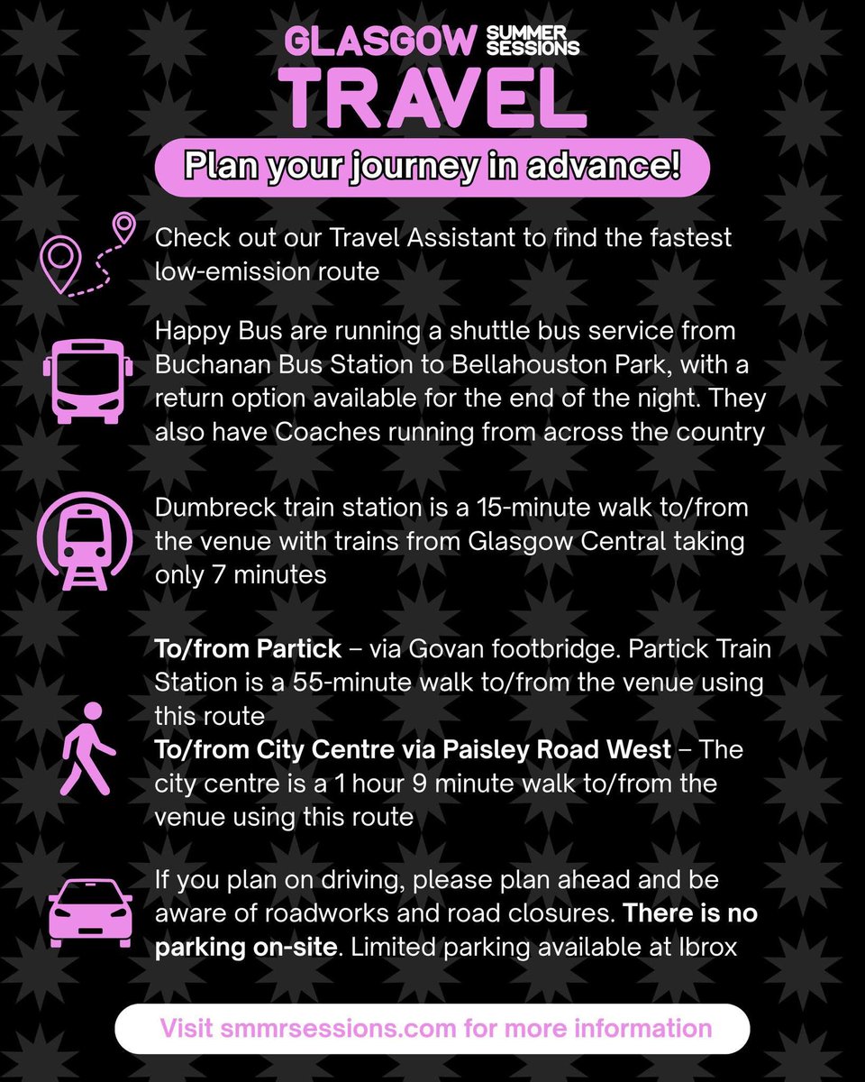 Beep beep! Don’t forget to plan your travel in advance, this year we are making our parking passes digital, grab yours now from our website or the link via #SummerSessions  

🚗🎸🚗🎸🚗🎸