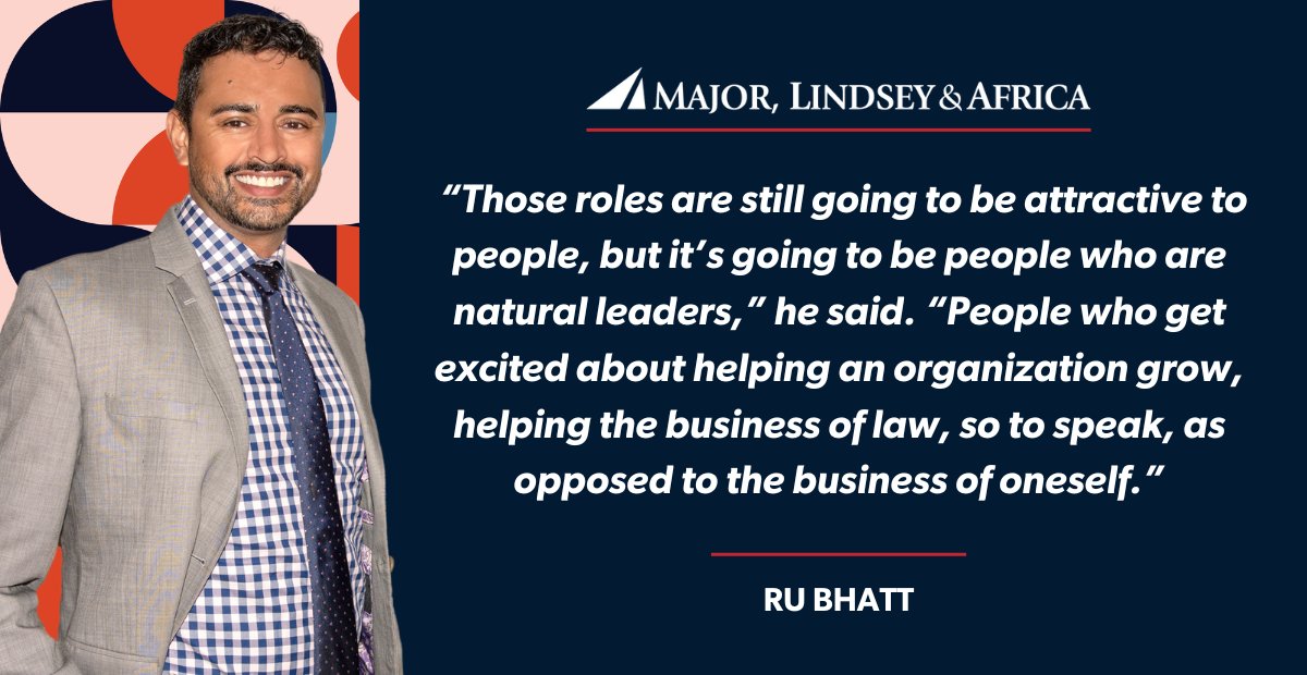 A Deloitte survey shows Gen Z and Millennials prefer flexibility over leadership roles. Ru Bhatt discusses this trend in law firms with American Lawyer.
bit.ly/3ZmlM5J

#mlaglobal #genz #lawfirms #legalcommunity