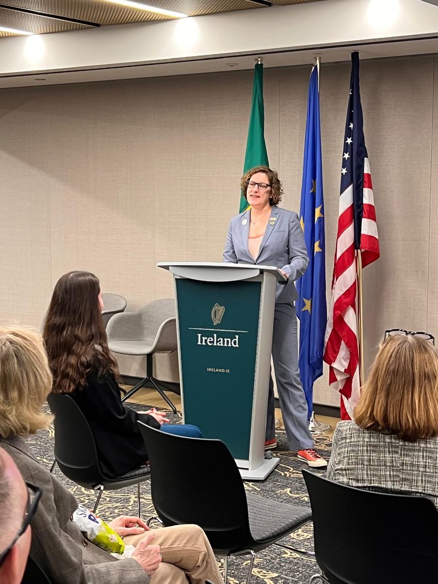 IrelandinNY's tweet photo. As part of our #PrideMonth ‘A Decade of Yes’ screening series, @IrelandinNY were delighted to have Shelley Ann Quilty of @IrishAmWA join us & introduce our screening of the moving & thought provoking documentary “The 34th” which explores the journey towards marriage equality in Ireland - thanks to all for coming!