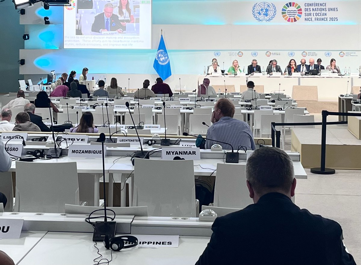 Poland in the UN (@plinun) on Twitter photo At #UNOC3 in Nice 🇫🇷, during a thematic session on regional maritime cooperation, Amb. <a href="/KSzczerski/">Krzysztof Szczerski</a> underlined the role of the Council of the Baltic Sea States, and the priorities of the upcoming 🇵🇱 Presidency in the Council. At #UNOC3 in Nice 🇫🇷, during a thematic session on regional maritime cooperation, Amb. <a href="/KSzczerski/">Krzysztof Szczerski</a> underlined the role of the Council of the Baltic Sea States, and the priorities of the upcoming 🇵🇱 Presidency in the Council.