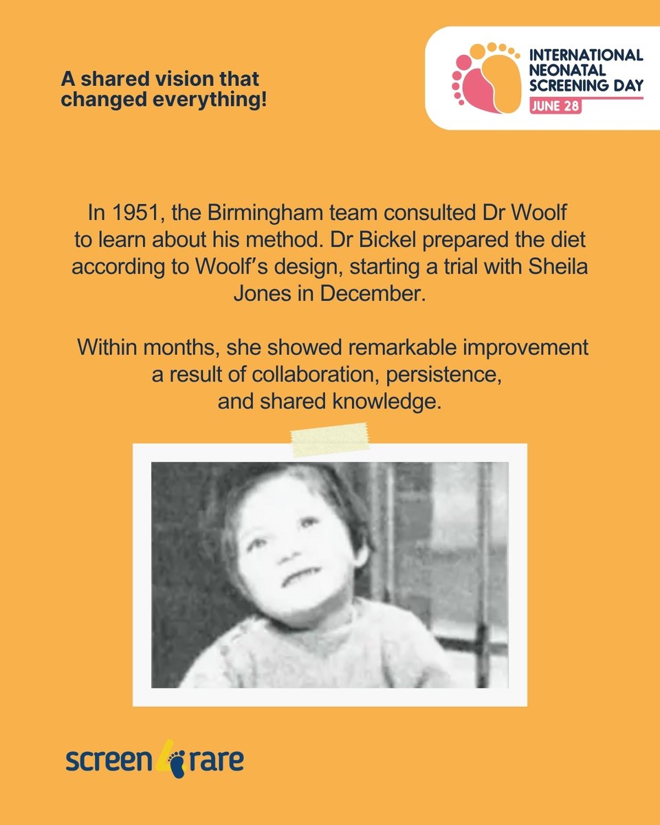Screen4Rare's tweet photo. 💡 Did you know?   

Every newborn screening test tells a story of hope and progress.   

As #INSD nears on June 28, join us in celebrating the hidden figures who shaped PKU treatment.  

#INSD2025 #HiddenFigures https://t.co/hXLb9wiY3R