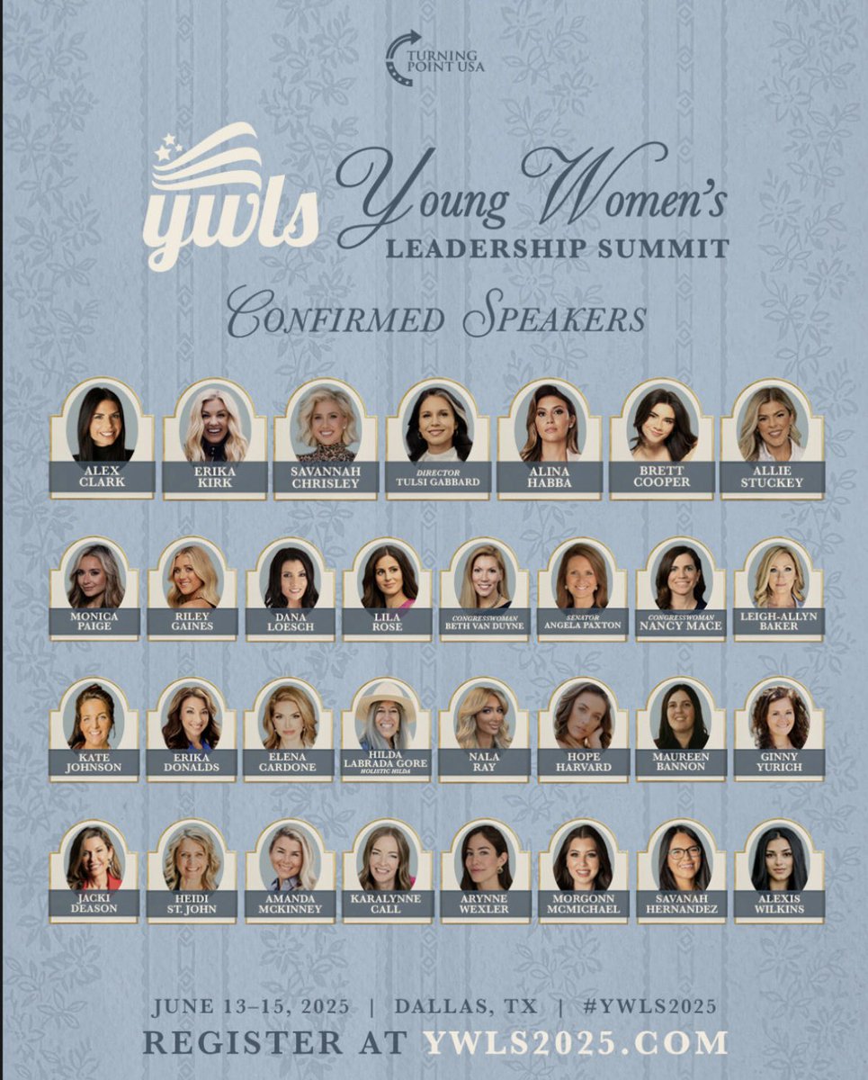 maddiedfranklin's tweet image. Join us for the most fab weekend at #YWLS2025 🪩
T-24 hours until the conservative girlies can party! 🛋️
Ywls2025.com
@TPUSA | @tpusastudents | @TPUSAEvents