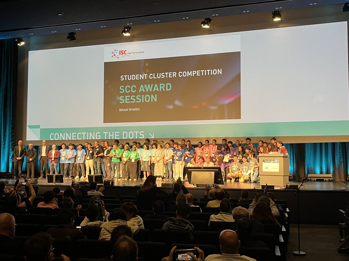 That's a wrap for this year's ISC Student Cluster Competition! Congrats Winners!

Online :
3rd place NUS 
2nd place CHPC 
1st place SYSU 

Onsite :  
LINPACK: Tsinghua
3rd place: FAU/USI 
2nd place : NTHU  
1st place : Tsinghua 
Thank you all team members and advisors!