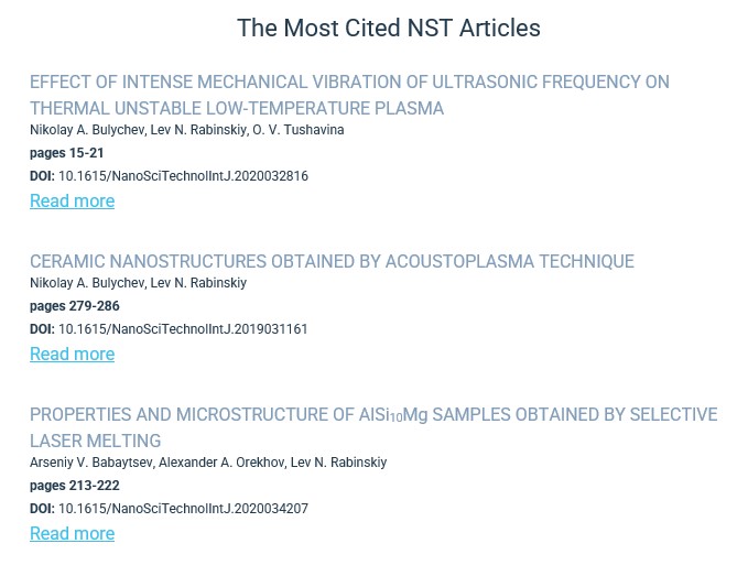 May 2025’s HOTTEST Research

The scientific community has spoken! Here are this month's standout articles in Nanoscience and Technology: An International Journal.

See what the buzz is about: dl.begellhouse.com/NST