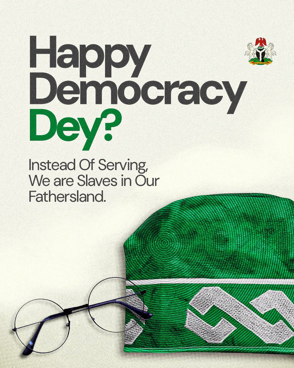To Serve Our Fathersland ❌
To be Slaves in Our Fathersland ✅

Happy Democracy Dey??
E dey??💔

Film the Cap well.
Zoom in well , Comment what you see.