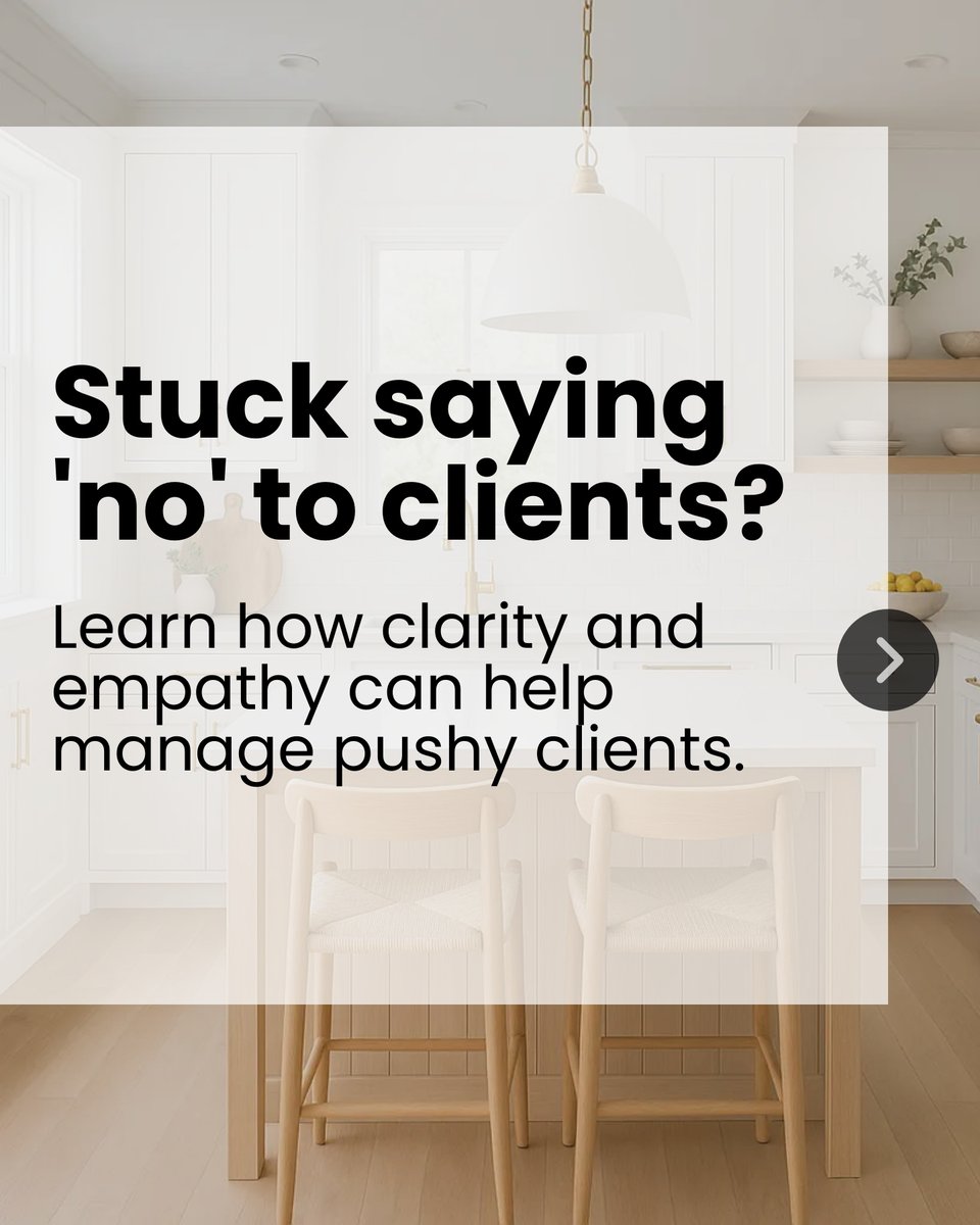 GetHomeWithJenn's tweet image. Ever feel stuck between a firm “no” and pleasing a client? 🚫 The power lies in clarity + empathy. Give reasons, suggest alternatives, &amp;amp; stay positive. Real estate pros, how do you handle pushy clients? Share your tips! #RealtorWisdom