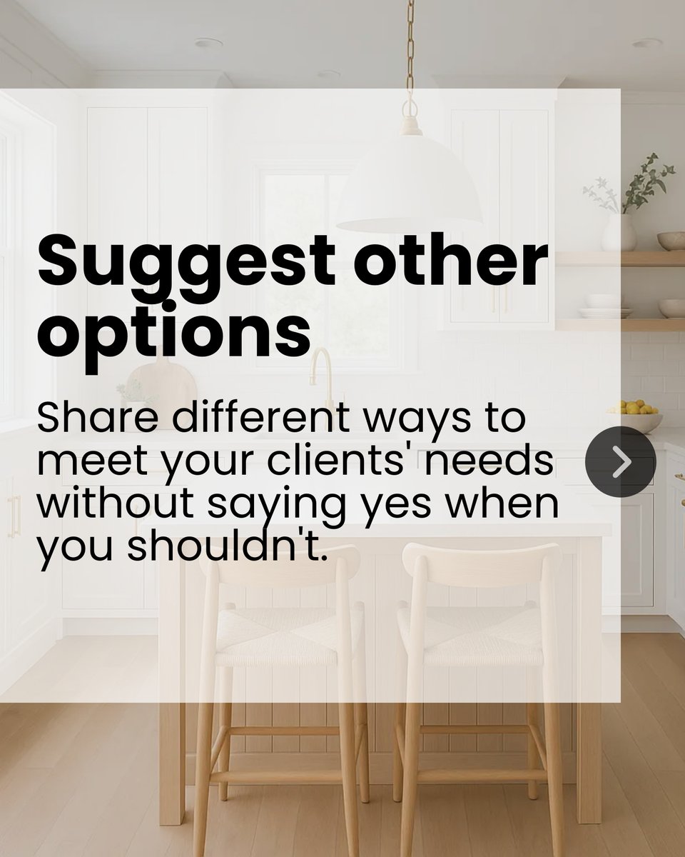 GetHomeWithJenn's tweet image. Ever feel stuck between a firm “no” and pleasing a client? 🚫 The power lies in clarity + empathy. Give reasons, suggest alternatives, &amp;amp; stay positive. Real estate pros, how do you handle pushy clients? Share your tips! #RealtorWisdom