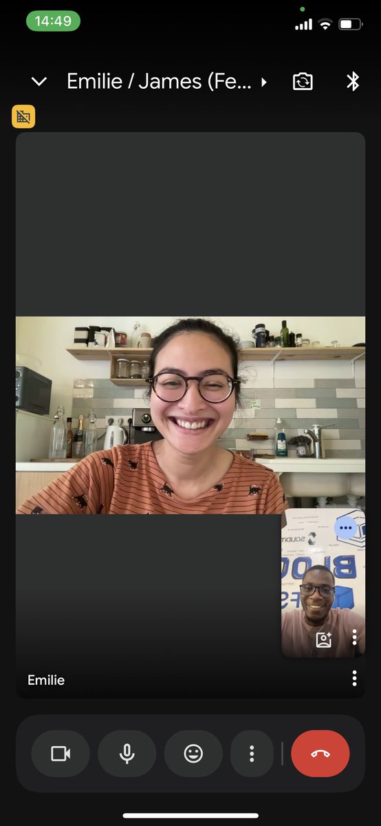 First time having a 1 on 1 convo with <a href="/blumebee_/">Emilie</a> You know what's brighter than her smile 😊? The plans and structure <a href="/OnlyDust_com/">OnlyDust</a> is putting in place for a better open-source ecosystem, that supports and encourages real impact  and foster growth both on projects and contributors