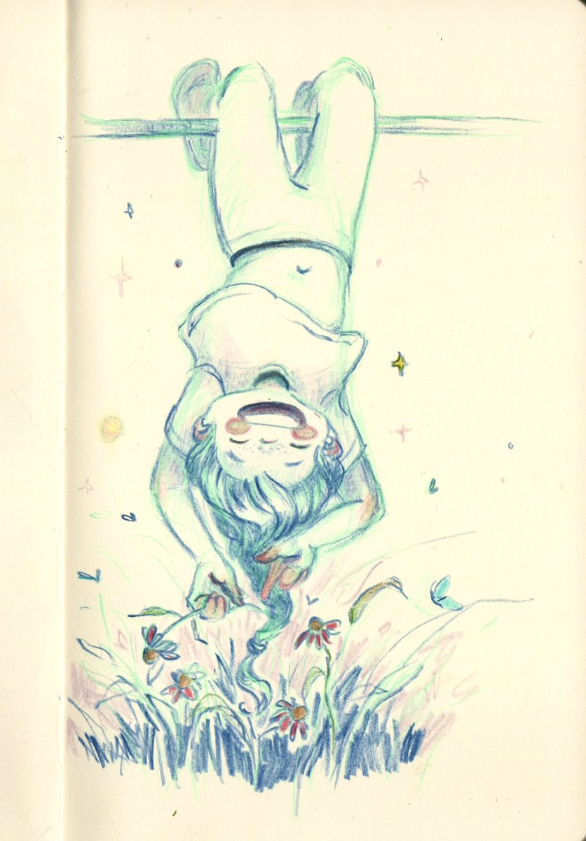 Who else did this when they were little?(oh not to be old and stiff, fond memories)
🙃 #sketch #illustration