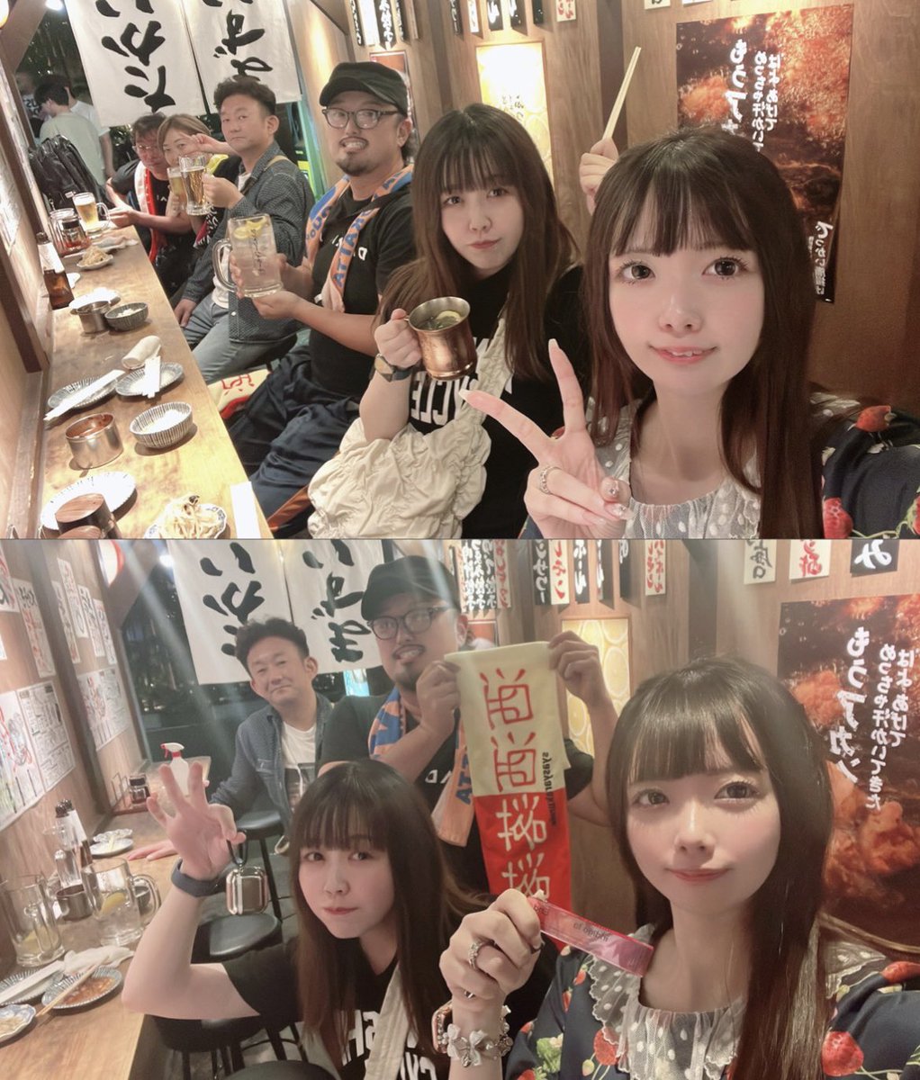 _hotate123's tweet photo. 大好きな愉快な仲間たち今日もありがとう♡私らもほぼ川谷絵音ファミリーみたいなもんやしそろそろファンミあっても良くない？そちらが開催するんじゃなくてこっち側に参加してほしい https://t.co/NUE8BQmEGj