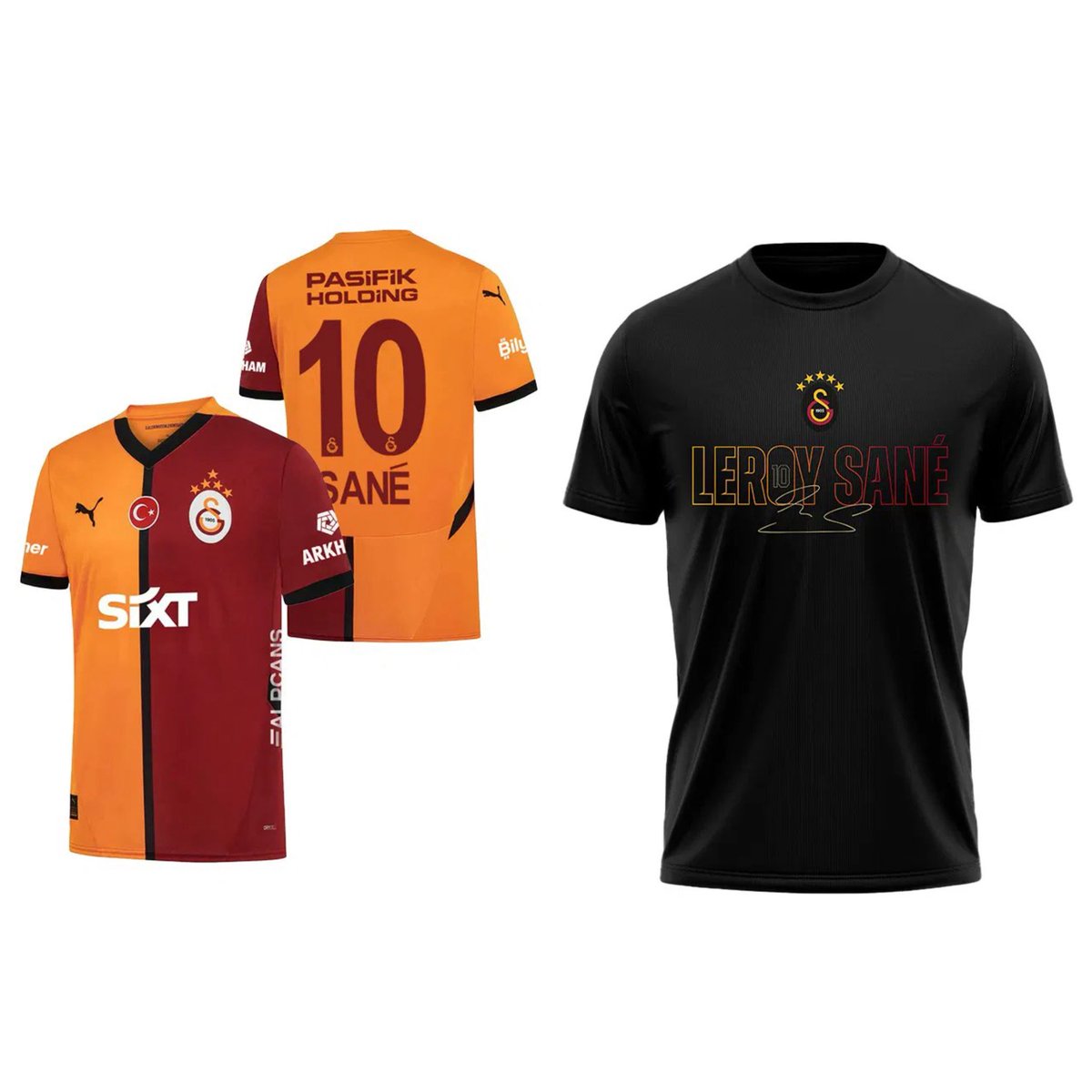 Sponsorumuz 10 kişiye Leroy Sane 5 yıldızlı formasını ve 10 kişiye Leroy Sane tişörtü hediye ediyor. Bizi takip edip gönderiyi rt etmeniz yeterlidir.