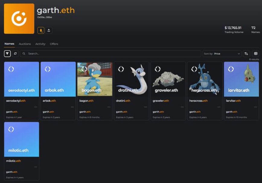 Trainer of the day! 🧢

Crypto OG Garth.eth loves gens 1-3 😇 A solid team to take on the elite four! ⚔️

Gotta catch em all! 🎣