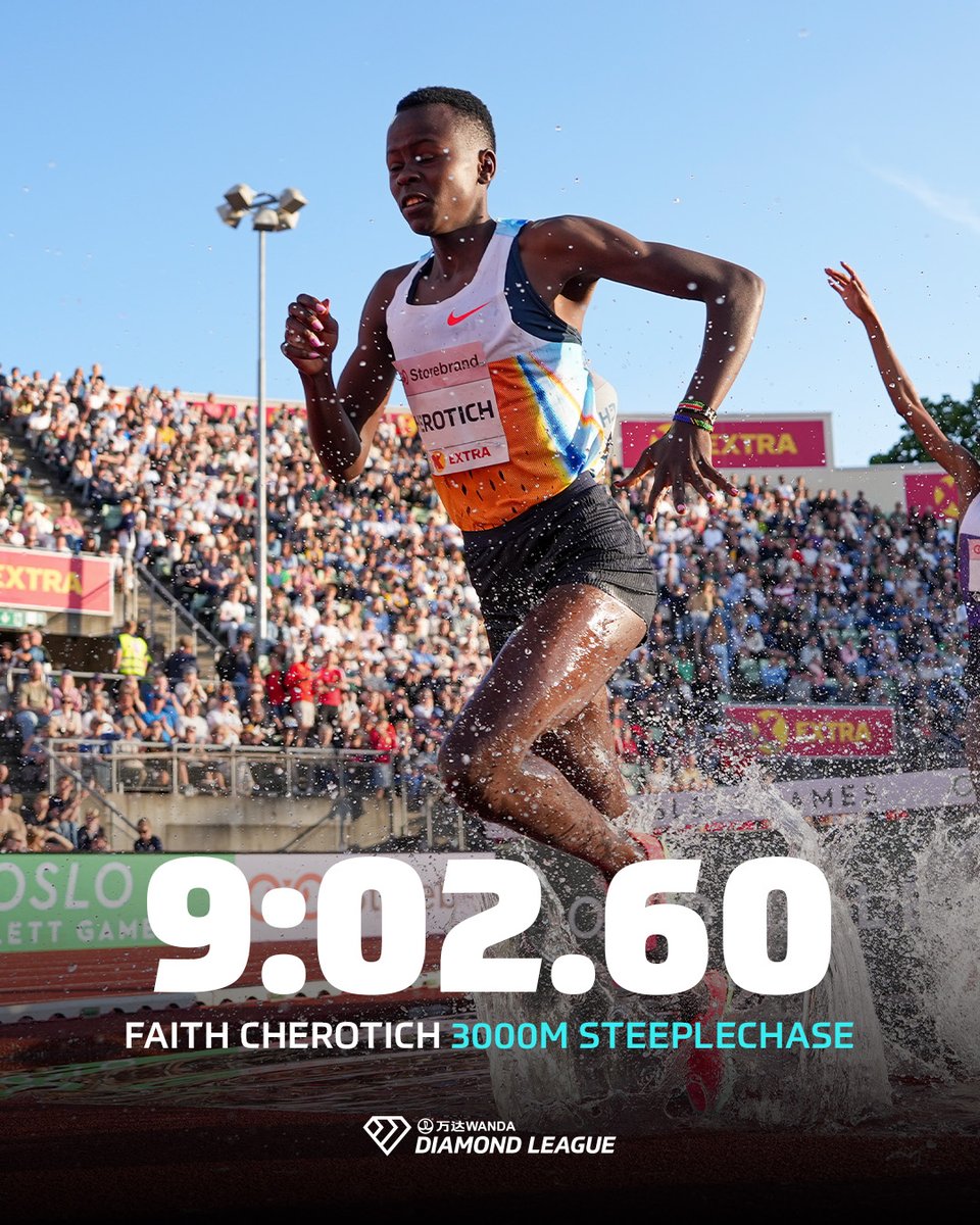 World Athletics (@worldathletics) on Twitter photo What. A. Finish. π
Faith Cherotich storms to 9:02.60 in the womenβs 3000m steeplechase at the <a href="/BislettGames/">Bislett Games</a> πͺ
She holds off Olympic and world champ Winfred Yavi in a thrilling sprint to the line π₯
β
World lead
β
Meeting record
#DiamondLeague What. A. Finish. π
Faith Cherotich storms to 9:02.60 in the womenβs 3000m steeplechase at the <a href="/BislettGames/">Bislett Games</a> πͺ
She holds off Olympic and world champ Winfred Yavi in a thrilling sprint to the line π₯
β
World lead
β
Meeting record
#DiamondLeague
