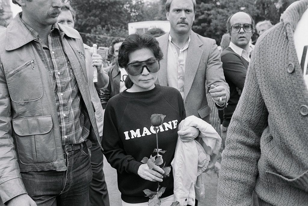 "There may come a time, sooner than we imagine, when the world would feel safe to curtail production of nuclear arms. The cost cutback alone would be a direct financial gain to every country," Yoko Ono, 1982.