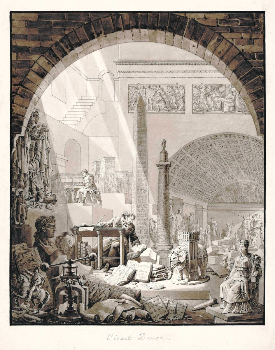 0zmnds's tweet photo. François Joseph Heim
Vivant Denon working among art objects of all kinds brought to France following the conquests of Napoleon I https://t.co/rJf2LwzxLb