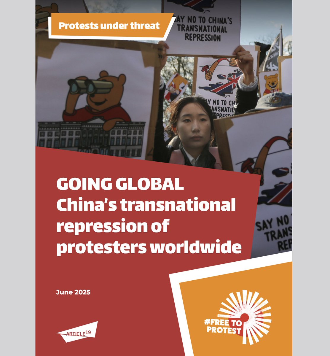 Adrian Zenz (@adrianzenz) on Twitter photo New report by <a href="/article19org/">ARTICLE 19</a> on the increasingly important topic of China's Transnational Repression (TNR), based on 29 interviews. The CCP targets dissidents, Hong Kongers, ethnic groups (Uyghurs/Tibetans) through increasingly sophisticated methods. Link is below. <a href="/michaelcaster/">Michael Caster</a> New report by <a href="/article19org/">ARTICLE 19</a> on the increasingly important topic of China's Transnational Repression (TNR), based on 29 interviews. The CCP targets dissidents, Hong Kongers, ethnic groups (Uyghurs/Tibetans) through increasingly sophisticated methods. Link is below. <a href="/michaelcaster/">Michael Caster</a>