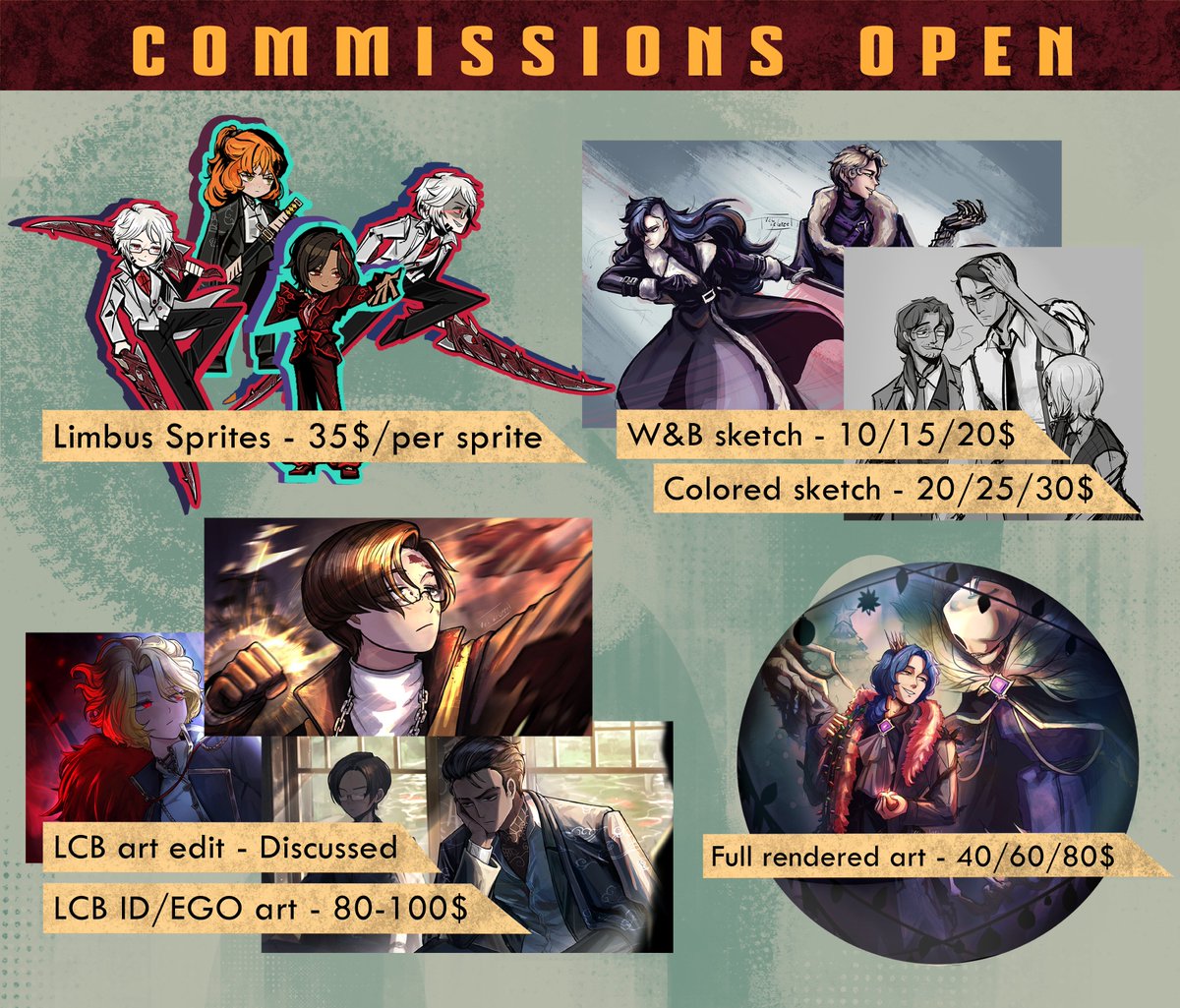 velzegret_art's tweet photo. I'm opening cmms!!!
You can contact me through Discord or email (I won't receive messages from anywhere else). All contact info you can find below

Also link to a ToS document will be in the comment section. Please make sure to read it before ordering https://t.co/xzeLuEVgzC