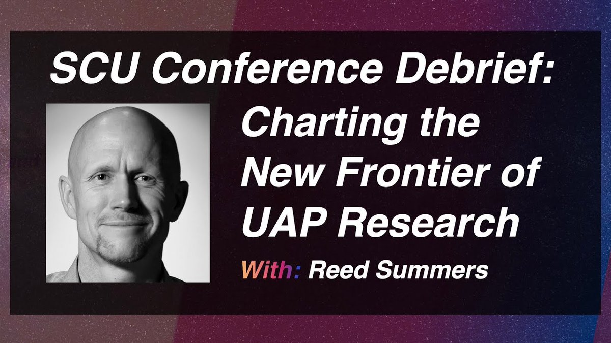 Reed Summers (@reedsummers7) on Twitter photo Just got back from the 2025 Scientific Coalition for UAP Studies (SCU) Conference and tomorrow at 9pm EST I'll host a special debrief on <a href="/EmergentPodcast/">Emergent Podcast</a> to talk about what stood out in the room, unexpected moments, and the deeper undercurrents shaping this year’s dialogue. Just got back from the 2025 Scientific Coalition for UAP Studies (SCU) Conference and tomorrow at 9pm EST I'll host a special debrief on <a href="/EmergentPodcast/">Emergent Podcast</a> to talk about what stood out in the room, unexpected moments, and the deeper undercurrents shaping this year’s dialogue.