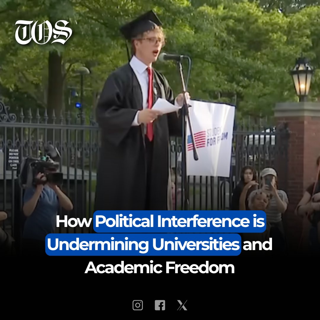 timesofsydney's tweet image. Are universities losing their way? Political agendas are reshaping education—from U.S. resignations to Melbourne’s expulsions. What’s the cost of truth? 

#AcademicFreedom #PoliticsInEducation #UniversityProtests