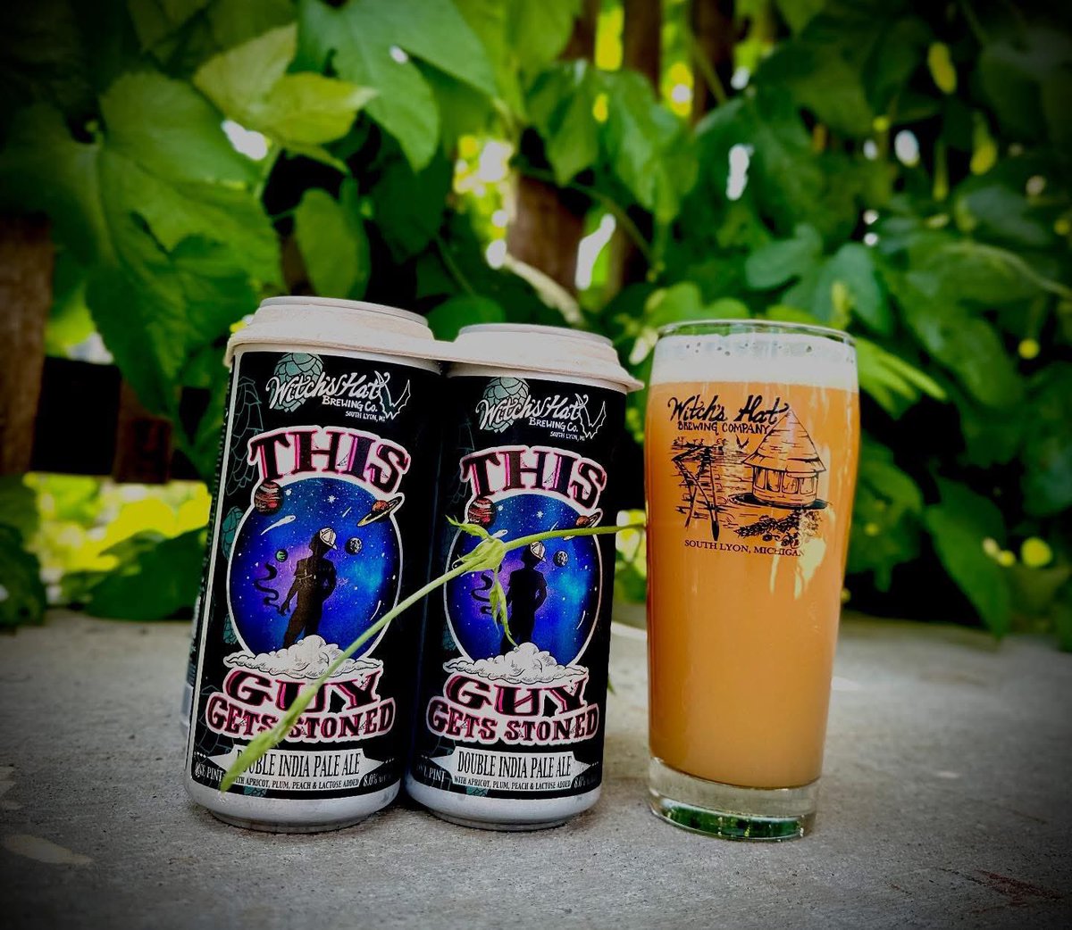 Guess who’s back!  Our juiciest, most deliciously thick hazy is back on our taps and in cans to go!

This Guy Gets Stoned is a hazy double IPA brewed with lactose, loads of Galaxy and Citra hops and fermented on plums, peaches and apricots!