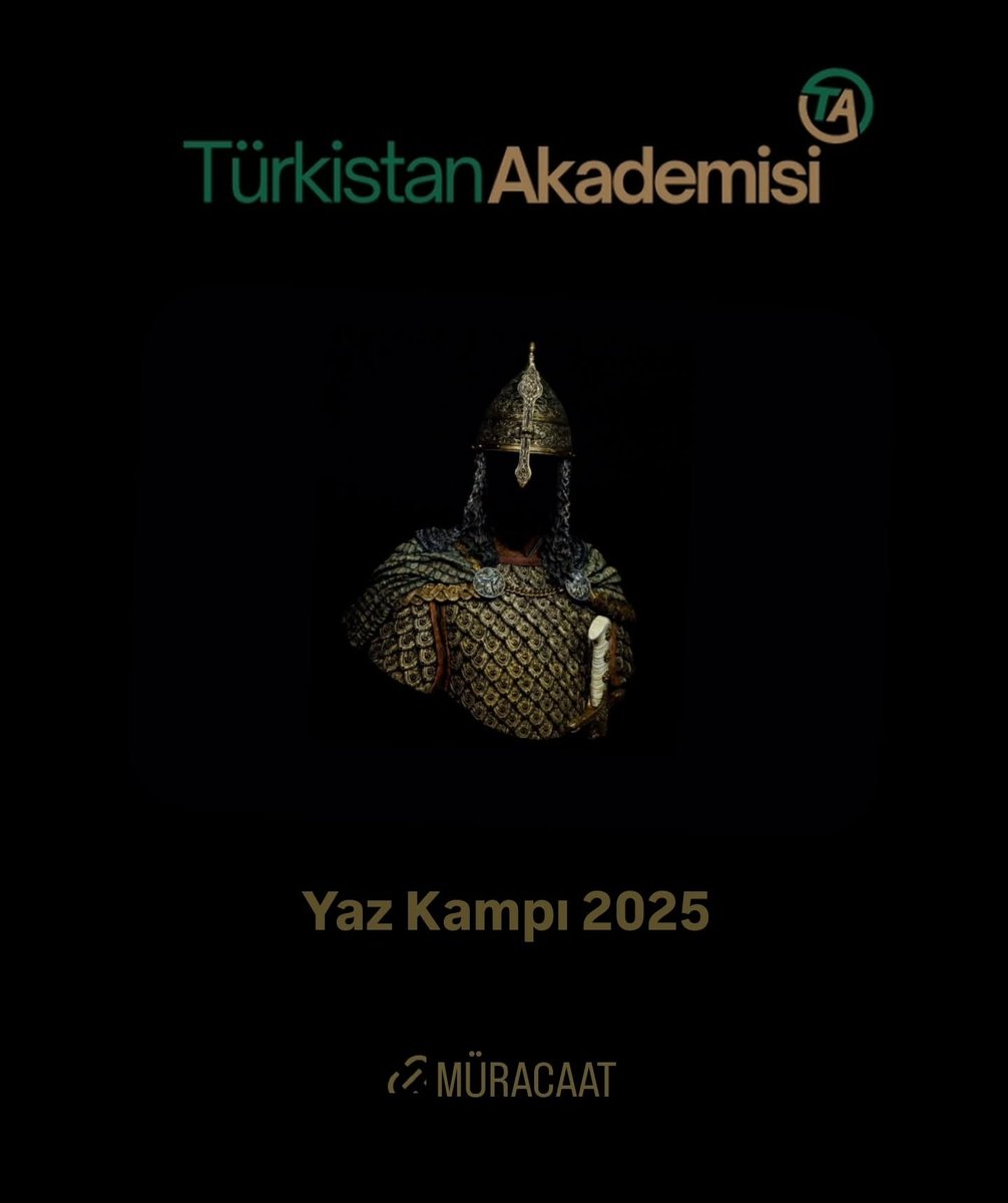 TurkistanBir's tweet photo. Türkistan Akademisi Yaz Kampı 2025
Müracaat:
https://t.co/Zv5RGpMM2c https://t.co/KN7Lr3SRCn