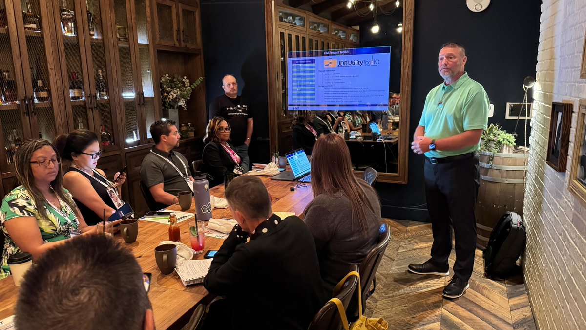 CATechnologyLLC's tweet image. Big thanks to all who joined our Power Breakfast Session at #BLUEPRINT4D in Vegas! ☕🍓
We kicked off the day with fresh coffee + fresh insights on #JDEOrchestration from CAT expert Jeff Copper.
Your energy made it a success! 🙌
#BP4D #catexperts #ERP #TechTalks @QuestUserGroup
