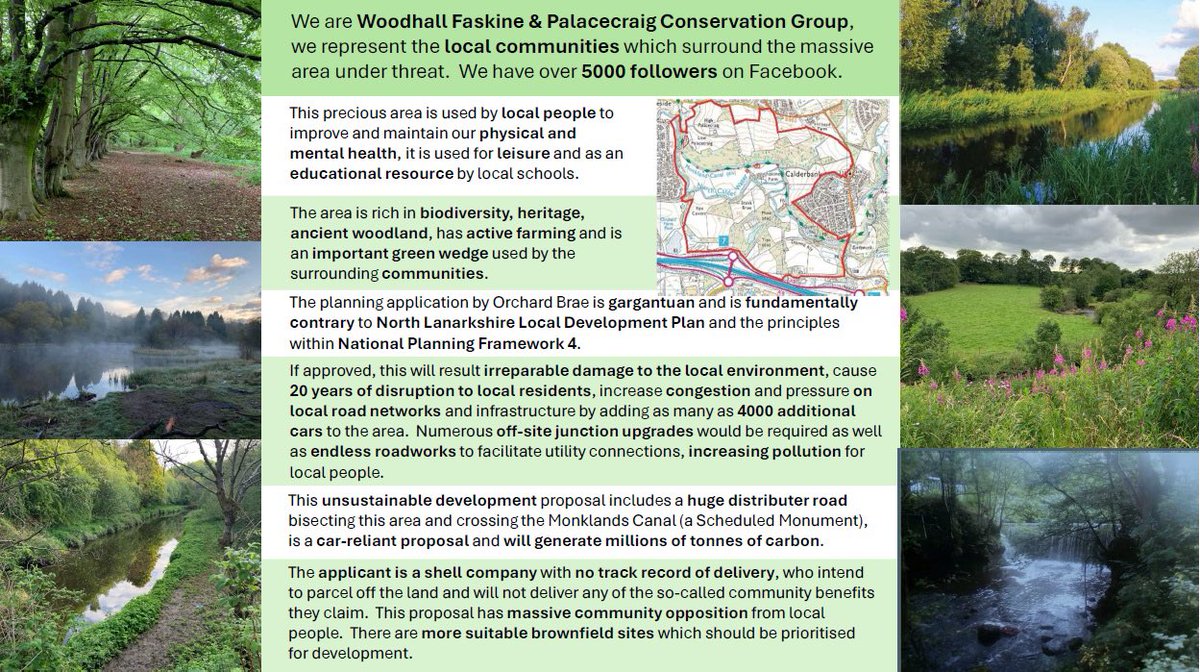 SwafGreenbelt's tweet photo. 🙌Victory against Greenbelt land grab by speculators in North Lanarkshire today as Councillors dismissed the massive application. 👏👏👏👏 https://t.co/JVROX3bEDR
