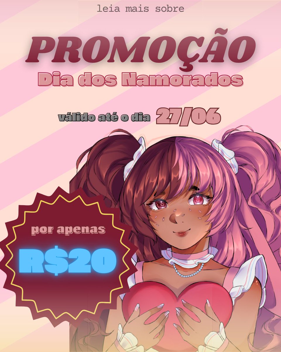 ✨ Um presente criativo para casais apaixonados! Que tal uma arte personalizada pra eternizar esse amor? 🥰

❤️ Desenho de casal por apenas R$20
🎨 Estilo: Anime, Semirealista ou Chibi
📅 Promoção até o dia 27!
É só me chamar no Direct com fotos ou descrição 💌