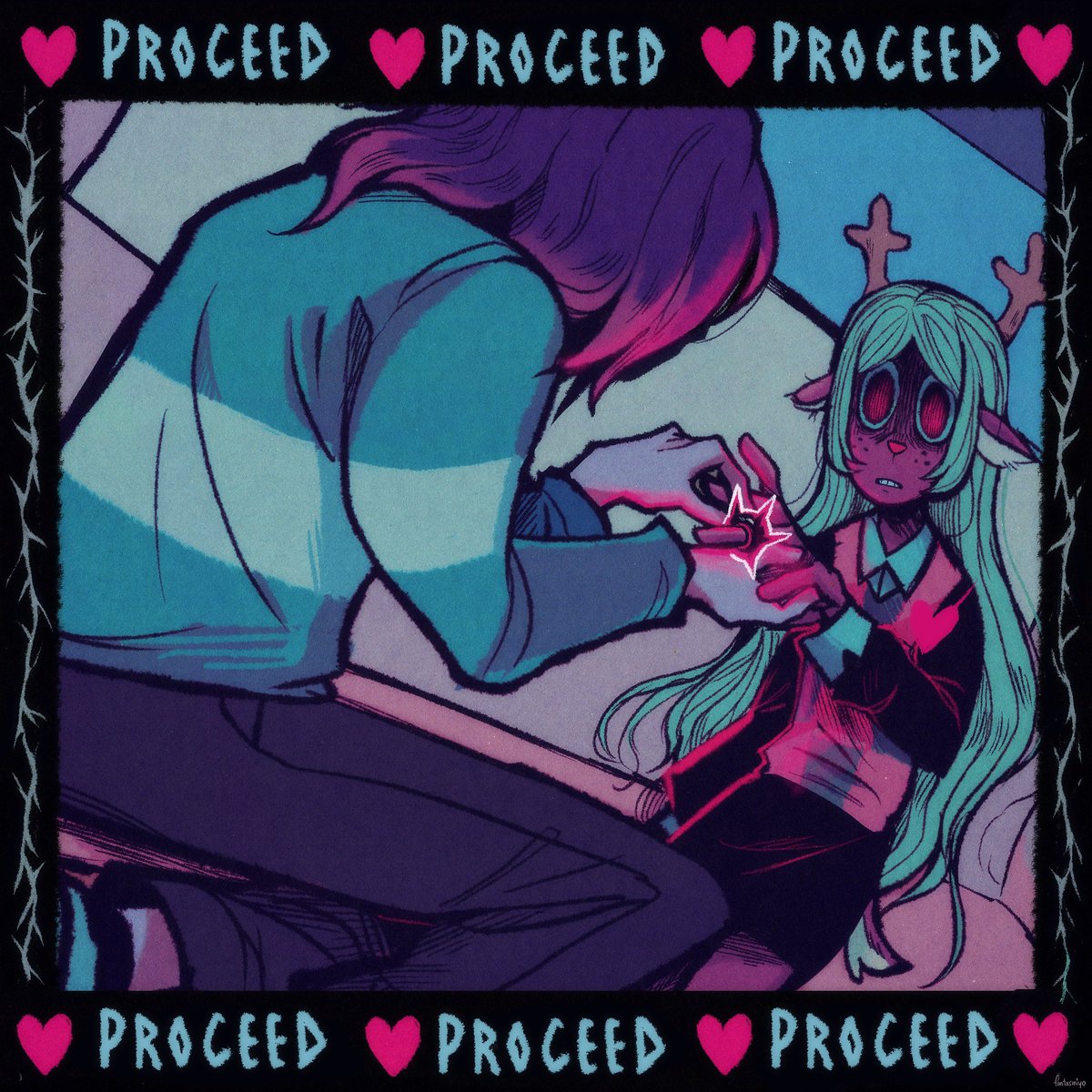 fantasmiyo's tweet image. fawn response #deltarune