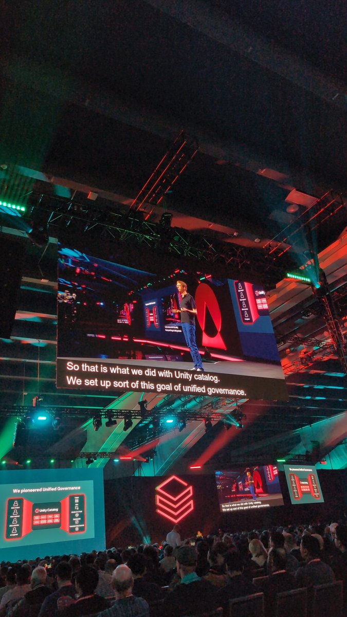 YoussefMrini's tweet image. @matei_zaharia on the stage for the Data+AI Summit to talk about Unity Catalog

#Databricks #DataAndAISummit