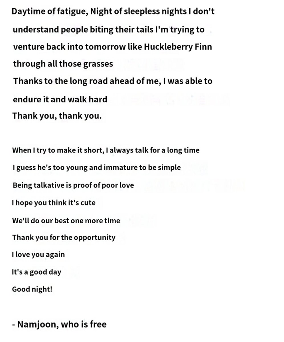 emveketahj's tweet photo. Namjoon weverse letter 🌟

WE LOVE YOU NAMJOON
THANK YOU NAMJOON
WE ARE PROUD OF YOU NAMJOON https://t.co/ln2hci5sDf