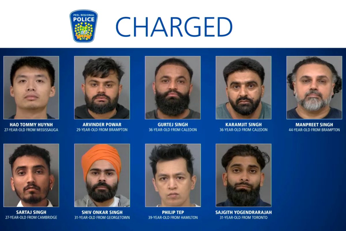 6 of the 9 Ontario men arrested in the largest dr*g seizure in the history of Peel Region 2 days ago have been released on bail with conditions