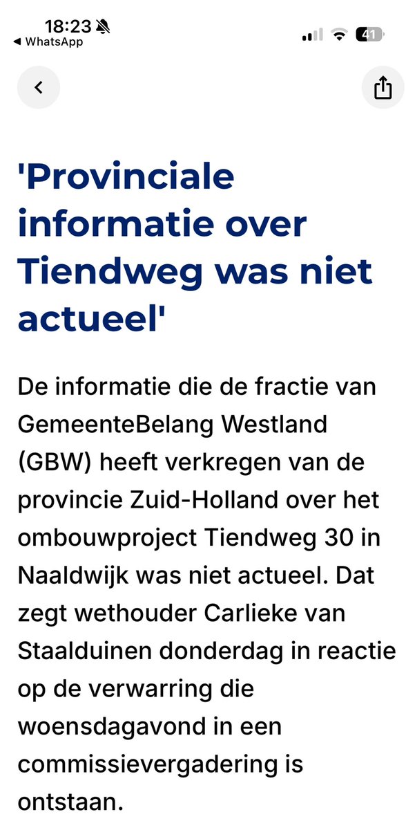 Jammer <a href="/wosmedia/">WOS</a> doet ook niets met hoor en wederhoor. Wij hebben de bewijzen, de wethouder <a href="/carliekevs/">Carlieke Staalduinen</a> liegt keihard, zijn we inmiddels wel gewend. Gelukkig blijft <a href="/GBW_Westland/">GBW GemeenteBelang Westland</a> tegen het huisvesten van statushouders aan de Tiendweg 30 hoe graag <a href="/carliekevs/">Carlieke Staalduinen</a> dat ook wil