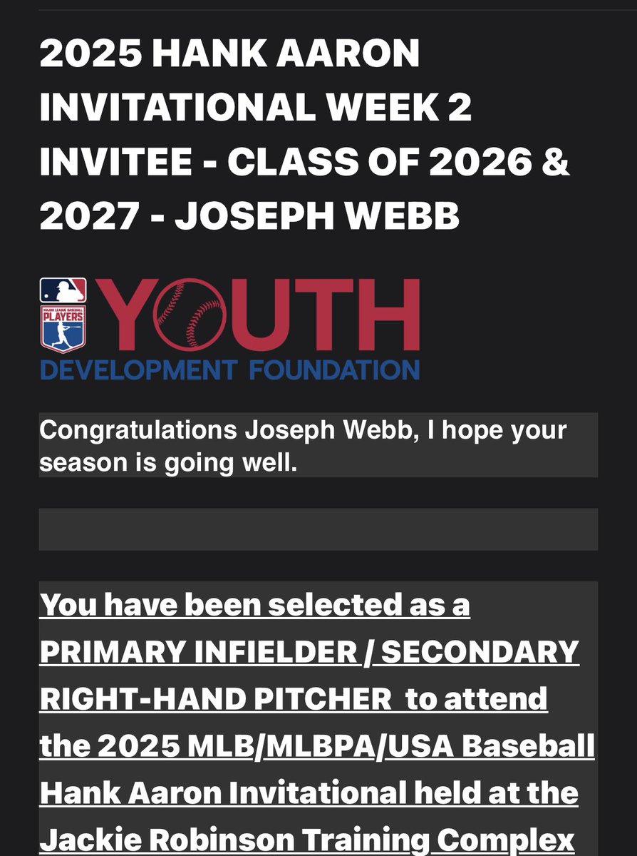 So happy for <a href="/JOEWEBB44/">Joseph Webb (2027)</a> and this incredible opportunity!